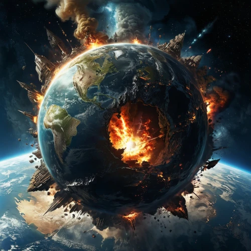 burning earth,doomsday,end of the world,the end of the world,scorched earth,earth quake,dead earth,exo-earth,armageddon,planet earth,fire planet,explosion destroy,apocalypse,the earth,earth in focus,nuclear explosion,earth,environmental destruction,global warming,apocalyptic,Conceptual Art,Fantasy,Fantasy 11