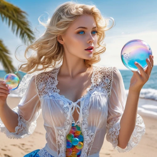 crystal ball-photography,inflates soap bubbles,bubble blower,soap bubbles,soap bubble,crystal ball,see-through clothing,candy island girl,girl with speech bubble,make soap bubbles,rainbow color balloons,giant soap bubble,blonde girl with christmas gift,beach background,beach glass,beach umbrella,blue heart balloons,colorful balloons,bubbletent,beach ball,Illustration,Black and White,Black and White 03
