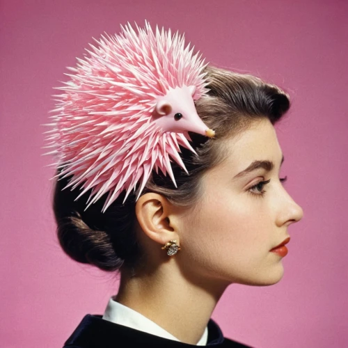 bouffant,audrey hepburn-hollywood,pompadour,audrey hepburn,jean simmons-hollywood,woman's hat,hair accessory,cloche hat,the hat of the woman,the hat-female,hair accessories,hepburn,pink hat,50's style,vintage 1950s,headwear,beautiful bonnet,hat retro,head ornament,knitted cap with pompon,Photography,Black and white photography,Black and White Photography 13