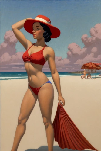pinup girl,retro pin up girl,pin-up girl,pin up girl,panama hat,red hat,retro pin up girls,lifeguard,lady in red,beach towel,the sea maid,pin ups,pin-up girls,beach background,valentine day's pin up,african american woman,woman with ice-cream,valentine pin up,pin-up,beach landscape
