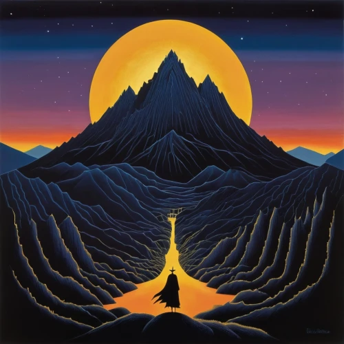 laser buddha mountain,volcano,valley of the moon,stratovolcano,moonscape,the spirit of the mountains,mountain,mountain spirit,volcanism,5 dragon peak,mountain peak,alpine crossing,camel peak,arête,mountain slope,salt mountain,lava,earth rise,volcanic,fire mountain,Illustration,Retro,Retro 26