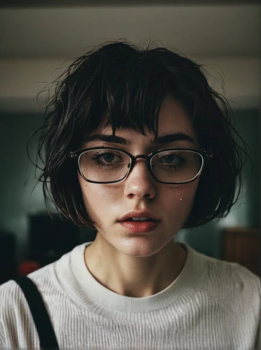 silver framed glasses,reading glasses,girl portrait,portrait of a girl,depressed woman,worried girl,stitch frames,woman portrait,girl with cereal bowl,moody portrait,stressed woman,bloned portrait,librarian,myopia,sad woman,lace round frames,oval frame,girl in a long,mystical portrait of a girl,young woman,Photography,Documentary Photography,Documentary Photography 08