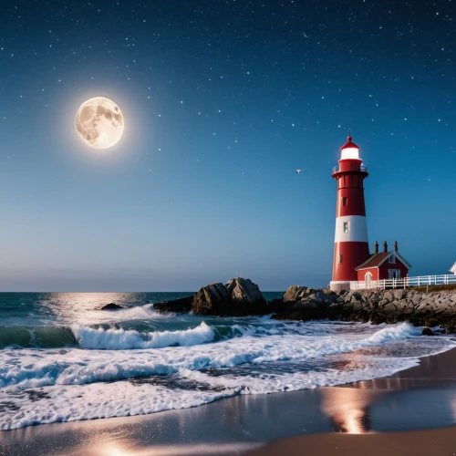 electric lighthouse,lighthouse,rubjerg knude lighthouse,moon and star background,moonlit night,light house,petit minou lighthouse,red lighthouse,moon photography,sea night,super moon,moonlit,moonrise,beach moonflower,moon and star,full moon,port elizabeth,night photography,warnemünde,the moon and the stars