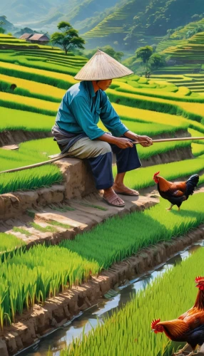 rice fields,ricefield,the rice field,rice paddies,rice field,vietnam,rice cultivation,vietnam's,yamada's rice fields,rice terrace,paddy field,vietnam vnd,vegetables landscape,viet nam,paddy harvest,agricultural,agriculture,nộm,indonesian rice,vegetable field,Illustration,Paper based,Paper Based 25