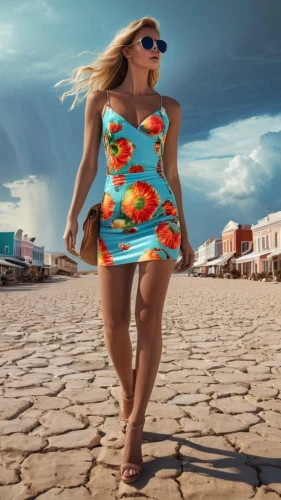 retro woman,mamaia,digital compositing,super woman,beach background,photoshop manipulation,bodypaint,woman walking,photoshop creativity,girl walking away,maspalomas,super heroine,retro girl,havana brown,sun,retro women,bodypainting,superhero background,wonderwoman,artistic roller skating