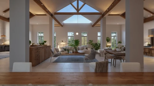 wooden beams,loft,3d rendering,luxury home interior,vaulted ceiling,home interior,living room,attic,interior modern design,family room,livingroom,modern living room,new england style house,interior design,floorplan home,kitchen design,modern kitchen interior,render,sitting room,beautiful home,Photography,General,Realistic