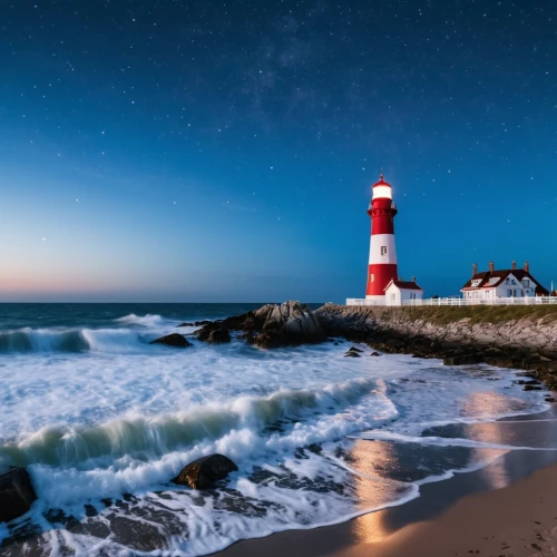electric lighthouse,lighthouse,rubjerg knude lighthouse,petit minou lighthouse,light house,red lighthouse,point lighthouse torch,crisp point lighthouse,star of the cape,sea night,blue hour,dorset,port elizabeth,night photography,beautiful beaches,landscape photography,light station,seaside country,cape cod,seascapes