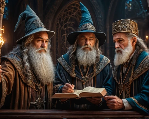 wizards,three wise men,the three wise men,elves,lord who rings,wise men,gandalf,wizard,dwarves,the wizard,holy three kings,magic book,archimandrite,three kings,advisors,the three magi,druids,hogwarts,monks,magus,Photography,General,Fantasy