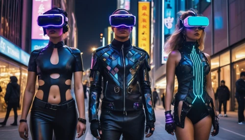 futuristic,cyberpunk,cyber glasses,neon human resources,electro,latex clothing,wearables,neon body painting,mannequins,dystopian,cyber,scifi,streampunk,virtual world,cyberspace,cybernetics,vr,uv,metaverse,dystopia,Photography,General,Realistic