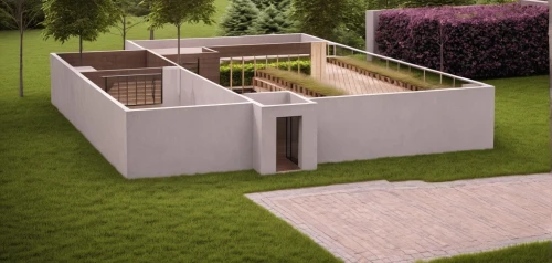 garden design sydney,3d rendering,landscape design sydney,garden elevation,modern house,cubic house,dog house frame,isometric,landscape designers sydney,dug-out pool,cube house,modern architecture,formwork,residential house,archidaily,heat pumps,model house,kennel,house drawing,dog house,Photography,General,Realistic