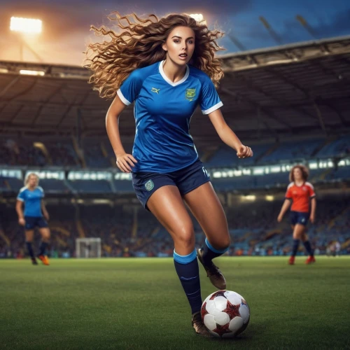 women's football,soccer player,soccer kick,indoor games and sports,sports girl,sprint woman,wall & ball sports,soccer,soccer-specific stadium,footballer,football player,connectcompetition,advertising campaigns,athletic,playing sports,indoor soccer,photoshop manipulation,soccer cleat,sports jersey,women's handball,Illustration,Realistic Fantasy,Realistic Fantasy 25