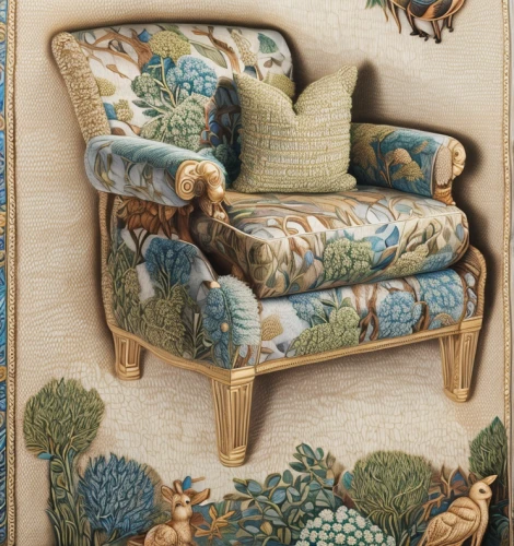 floral chair,upholstery,armchair,vintage embroidery,settee,wing chair,vintage floral,tapestry,needlework,rocking chair,floral and bird frame,sofa set,loveseat,soft furniture,chaise,antique furniture,vintage print,chaise lounge,patterned wood decoration,lace border