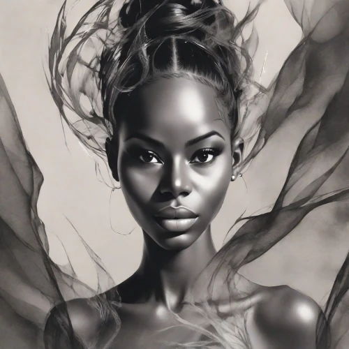 graphite,black woman,charcoal pencil,african american woman,african woman,pencil drawings,shea butter,fashion illustration,digital painting,black skin,world digital painting,pencil drawing,fantasy portrait,charcoal drawing,pencil and paper,rwanda,pencil art,charcoal,african art,sculpt