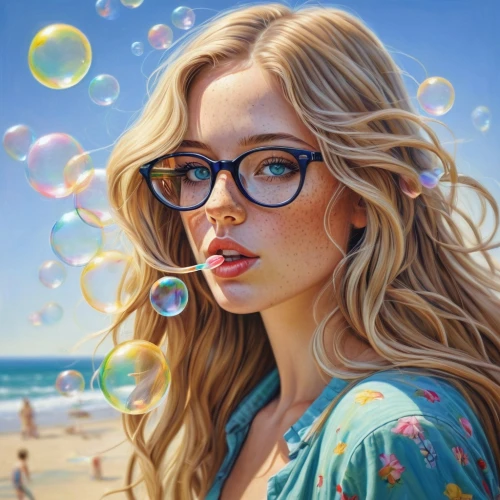 bubble blower,girl with speech bubble,soap bubbles,bubbles,inflates soap bubbles,soap bubble,spectacles,think bubble,colorful balloons,oil painting on canvas,bubble,world digital painting,bubbletent,boho art,bubble gum,beach background,little girl with balloons,oil painting,girl portrait,woman with ice-cream,Conceptual Art,Fantasy,Fantasy 09