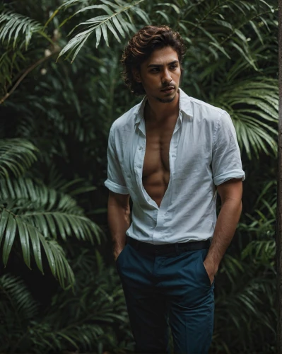 tarzan,farmer in the woods,male model,rio serrano,gardener,mexican,spanish stallion,fernano alonso,alejandro vergara blanco,bodhi,white shirt,latino,danila bagrov,jungle,garden of eden,uomo vitruviano,george russell,cuban,polynesian,undershirt