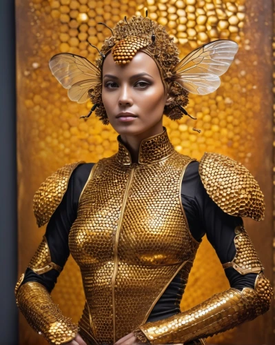 queen bee,gold spangle,gold colored,wasp,yellow-gold,bee pollen,gold glitter,honeybee,gold wall,mary-gold,hive,gold color,honey bee,gold mask,archangel,golden crown,havana brown,beekeeper,katniss,greer the angel,Photography,General,Realistic