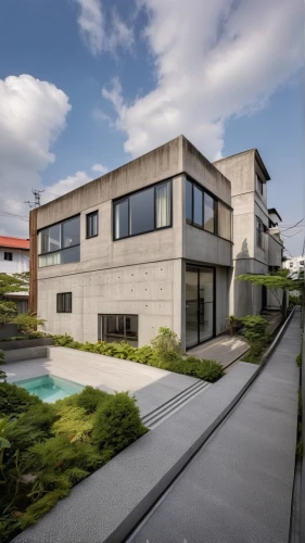 modern house,japanese architecture,modern architecture,residential house,cube house,archidaily,dunes house,exposed concrete,residential,contemporary,cubic house,mid century house,kirrarchitecture,asian architecture,concrete construction,modern building,smart house,modern style,kansai university,frame house,Photography,General,Realistic