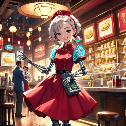 izakaya,coffee background,piko,barista,honmei choco,chocolatier,pub,barmaid,cocoa,winter festival,cafe,bakery,bartender,salesgirl,waitress,doll kitchen,oktoberfest background,cg artwork,pastry shop,valentine background,Anime,Anime,Cartoon