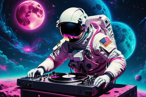 dj,astronaut,electronic music,astronautics,spaceman,disk jockey,spacefill,cosmonaut,disc jockey,space voyage,space walk,spacesuit,space,space art,astronauts,space craft,vinyl player,spacecraft,astronomical,robot in space,Photography,General,Realistic