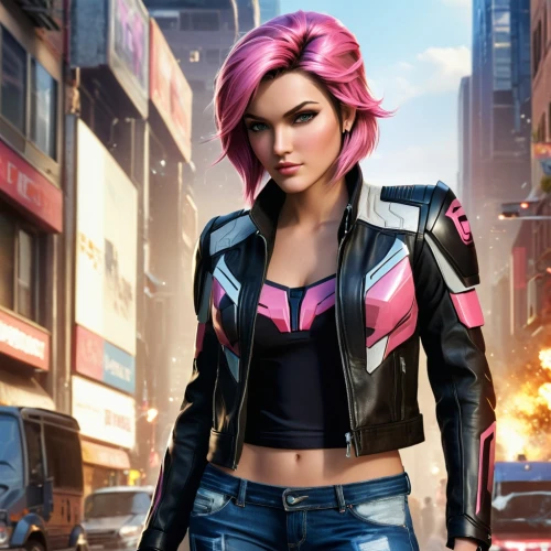 mobile video game vector background,cg artwork,game illustration,action-adventure game,game art,renegade,android game,biker,nora,superhero background,sci fiction illustration,nova,harley,punk,pink background,shooter game,cancer icon,pink vector,background images,main character,Photography,General,Commercial