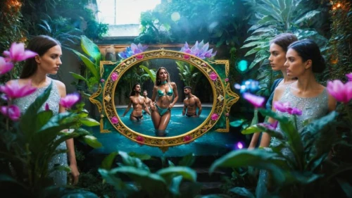 secret garden of venus,magic mirror,garden of eden,botanical frame,floral frame,agent provocateur,hula,flower frame,album cover,flowers frame,parabolic mirror,tropical house,mirrors,kaleidoscope website,clove garden,the mirror,perfume,outside mirror,asian vision,mirror frame