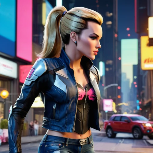 leather jacket,pompadour,captain marvel,jean jacket,superhero background,super heroine,cg artwork,digital compositing,retro girl,sprint woman,harley,birds of prey-night,femme fatale,3d rendered,visual effect lighting,action-adventure game,jacket,neon human resources,full hd wallpaper,game character,Photography,General,Commercial