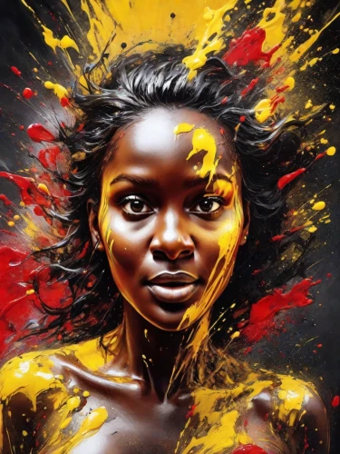 african woman,african art,oil painting on canvas,bodypainting,aborigine,benin,world digital painting,indigenous painting,african culture,art painting,body painting,bodypaint,african,oil painting,ghana,africa,black woman,african american woman,neon body painting,cameroon
