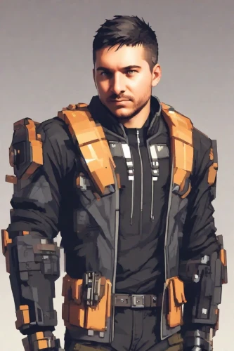 shepard,ballistic vest,mercenary,male character,kapparis,ryan navion,dewalt,infiltrator,dry suit,engineer,pubg mascot,tool belt,enforcer,jaegerliest,cargo pants,tool belts,fallout4,renegade,astronaut suit,adam,Digital Art,Pixel