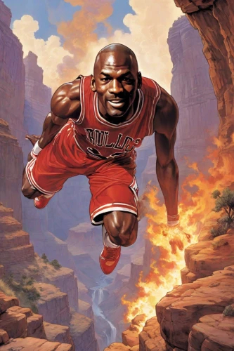 michael jordan,zion,air jordan,kobe,mamba,jordan,slam dunk,moses,rose png,kareem,super mario,nba,soars,dame’s rocket,up,the man floating around,300s,300 s,knauel,usain bolt,Digital Art,Comic