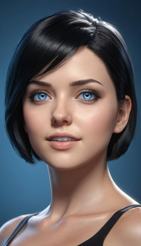 custom portrait,portrait background,natural cosmetic,heterochromia,cosmetic,female model,maya,action-adventure game,jaya,colorpoint shorthair,the blue eye,shepard,3d model,girl portrait,romantic portrait,katniss,kim,woman face,lis,3d rendered,Photography,General,Realistic