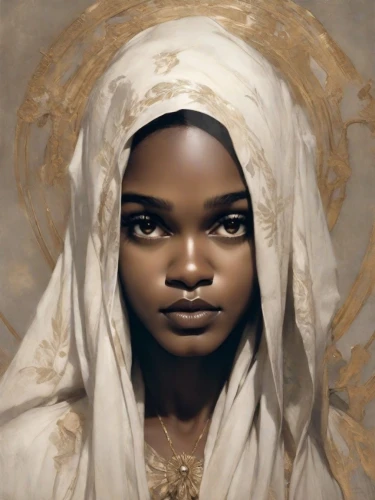 african woman,afar tribe,nigeria woman,priestess,african american woman,african art,moorish,mystical portrait of a girl,the prophet mary,fantasy portrait,beautiful african american women,tassili n'ajjer,african culture,black woman,sudan,arabian,african,fatima,orientalism,ancient egyptian girl