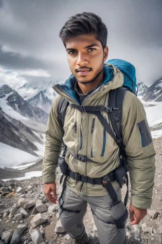 mountain guide,hiking equipment,high-altitude mountain tour,mountaineer,trekking,mountain hiking,backpacking,backpacker,leh,free wilderness,pakistani boy,wildlife biologist,geologist,adventurer,north face,everest region,trail searcher munich,trekking poles,devikund,dufour peak,Photography,Realistic