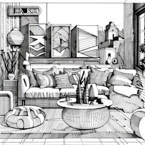 an apartment,living room,apartment,livingroom,home interior,apartment lounge,coloring page,houses clipart,the living room of a photographer,modern room,smart home,modern living room,sitting room,floorplan home,interiors,shared apartment,mid century modern,sci fiction illustration,sofa set,smart house,Design Sketch,Design Sketch,None