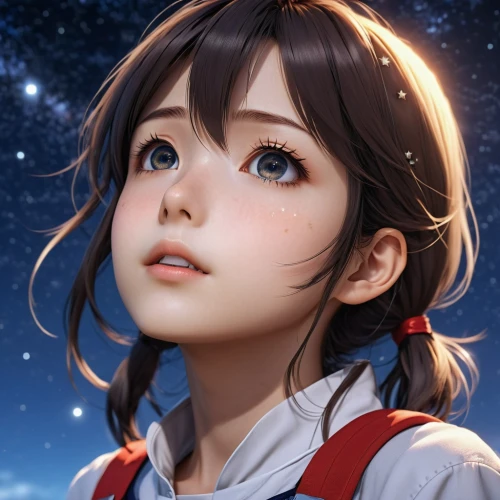 starry sky,falling star,portrait background,cg artwork,starry,moon and star background,falling stars,star sky,lunar,sakura,sakura background,maya,mystical portrait of a girl,edit icon,japanese sakura background,would a background,euphonium,north star,constellation,worried girl,Photography,General,Realistic