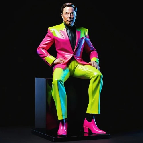 artist's mannequin,a wax dummy,man in pink,neon human resources,great as a stilt performer,men's suit,suit of spades,manikin,neon body painting,statuette,the suit,articulated manikin,display dummy,statue,3d figure,the statue,figurine,wooden mannequin,male model,suit actor,Illustration,Realistic Fantasy,Realistic Fantasy 10
