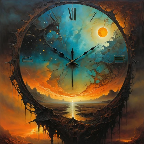 clock face,time pointing,out of time,clocks,clock,four o'clocks,flow of time,clockmaker,time spiral,the eleventh hour,sand clock,time pressure,time,world clock,grandfather clock,new year clock,moon phase,wall clock,timepiece,clockwork,Conceptual Art,Oil color,Oil Color 06