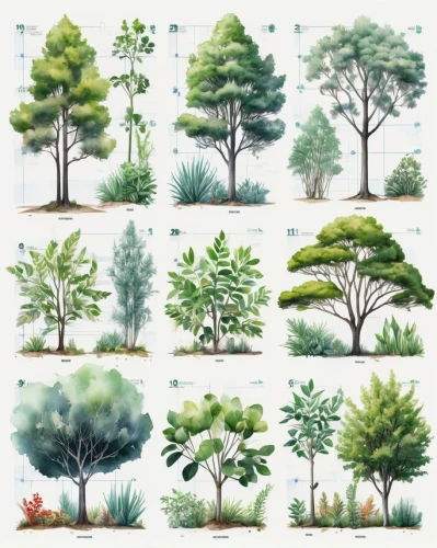 trees,evergreen trees,tree species,watercolor pine tree,palma trees,conifers,pine trees,the trees,green trees,trees with stitching,saplings,fir forest,fir trees,pinus,evergreens,forests,spruce trees,deciduous trees,cartoon forest,grove of trees,Unique,Design,Infographics