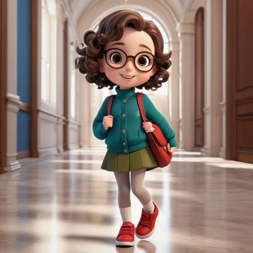 agnes,cute cartoon character,librarian,cartoon doctor,cute cartoon image,fashionable girl,cartoon character,barb,disney character,girl studying,wonder,fashion girl,professor,animated cartoon,retro cartoon people,smart look,rockabella,kids illustration,female doctor,vector girl,Unique,3D,3D Character