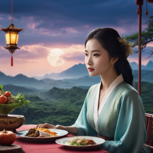 korean royal court cuisine,korean chinese cuisine,korean cuisine,hanbok,oriental princess,korean culture,korean drama,mulan,oriental girl,korean,huaiyang cuisine,chinese cuisine,panokseon,taiwanese cuisine,xiaolongbao,mystic light food photography,oriental painting,korean history,kimchijeon,korean food,Photography,General,Realistic