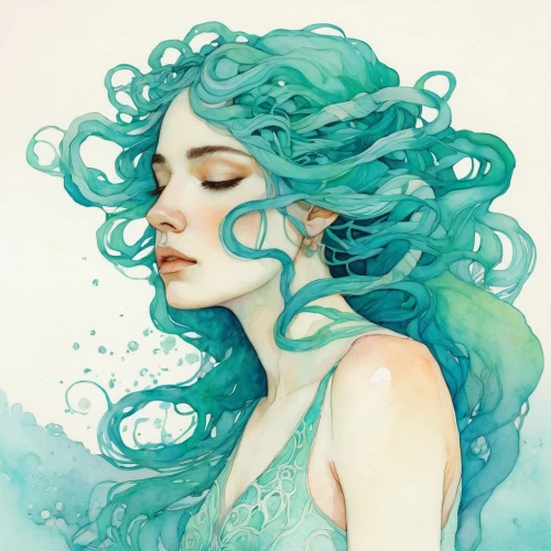 watercolor mermaid,watery heart,merfolk,green mermaid scale,mermaid,mermaid background,water nymph,pisces,mermaid vectors,the wind from the sea,siren,the zodiac sign pisces,rusalka,dryad,the sea maid,believe in mermaids,menta,sea-lavender,submerged,watercolor blue,Illustration,Paper based,Paper Based 19