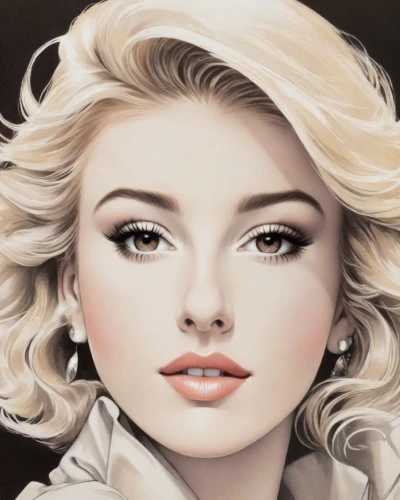 marylin monroe,marylyn monroe - female,blonde woman,marilyn,white lady,fashion illustration,airbrushed,vintage makeup,blond girl,blonde girl,madonna,gardenia,doll's facial features,pin ups,the blonde in the river,vintage woman,fashion vector,white rose snow queen,aphrodite,photo painting