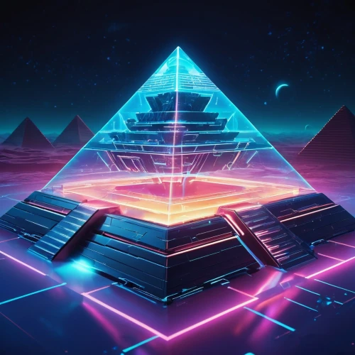 pyramids,triangles background,pyramid,ethereum logo,prism,russian pyramid,ethereum icon,eastern pyramid,glass pyramid,step pyramid,80's design,eth,neon arrows,the ethereum,ark,prism ball,3d background,triangular,cube background,diamond background,Conceptual Art,Sci-Fi,Sci-Fi 04