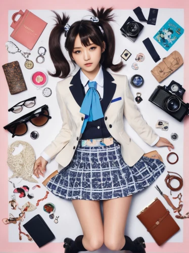 kantai collection sailor,anime japanese clothing,japanese idol,schoolgirl,maimi fl,women's accessories,school uniform,japanese kawaii,sailor,school items,kawaii girl,school clothes,cd cover,fashion girl,harajuku,fashion doll,apple watch,tumbling doll,school skirt,cover,Unique,Design,Knolling