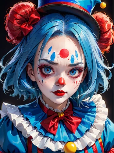 creepy clown,scary clown,horror clown,clown,marionette,raggedy ann,killer doll,pierrot,rodeo clown,alice,circus,ringmaster,painter doll,queen of hearts,jester,harlequin,it,jigsaw,clowns,artist doll,Anime,Anime,General