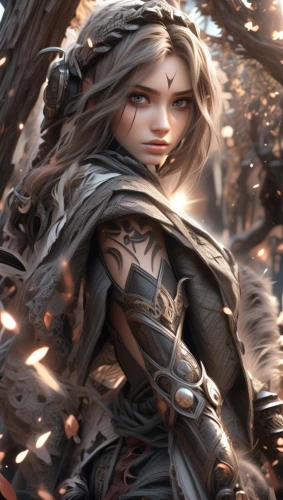 female warrior,dark elf,elven,wood elf,heroic fantasy,the enchantress,sorceress,fantasy art,warrior woman,fantasy portrait,artemisia,cg artwork,full hd wallpaper,huntress,thorns,joan of arc,wind warrior,mara,elza,swordswoman