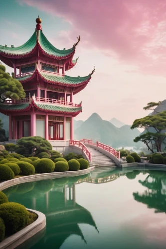 chinese temple,asian architecture,chinese architecture,hall of supreme harmony,landscape background,world digital painting,chinese background,forbidden palace,fantasy landscape,the golden pavilion,japan landscape,buddhist temple,summer palace,water palace,golden pavilion,oriental,lotus pond,south korea,japanese garden,oriental painting,Photography,General,Cinematic