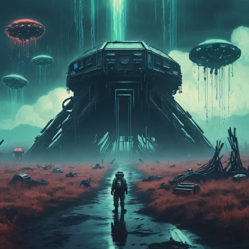 futuristic landscape,scifi,sci fiction illustration,sci fi,sci-fi,sci - fi,alien world,science fiction,alien planet,barren,cg artwork,game art,science-fiction,extraterrestrial life,futuristic,dystopian,concept art,ufo,dystopia,colony,Unique,Pixel,Pixel 04