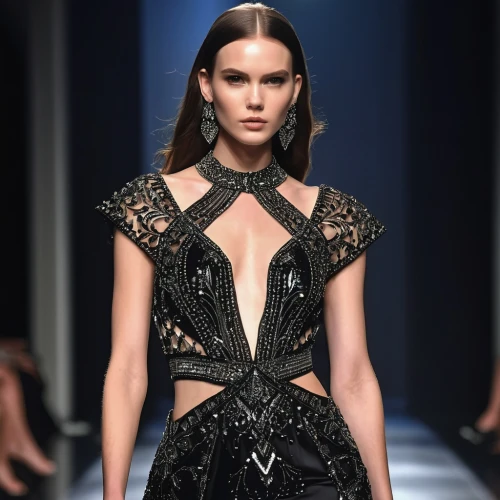 dress walk black,black and lace,versace,runway,runways,openwork,gothic fashion,embellished,embellishment,embellishments,valentino,royal lace,agent provocateur,lace,gothic style,paper lace,catwalk,gothic dress,filigree,jewelry（architecture）,Photography,General,Realistic