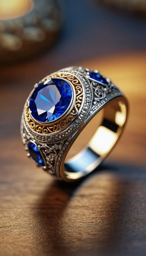 ring with ornament,colorful ring,ring jewelry,wedding ring,pre-engagement ring,sapphire,circular ring,engagement ring,ring,golden ring,titanium ring,wedding rings,wedding band,engagement rings,diamond ring,solo ring,finger ring,gift of jewelry,gemstone,dark blue and gold,Photography,General,Realistic