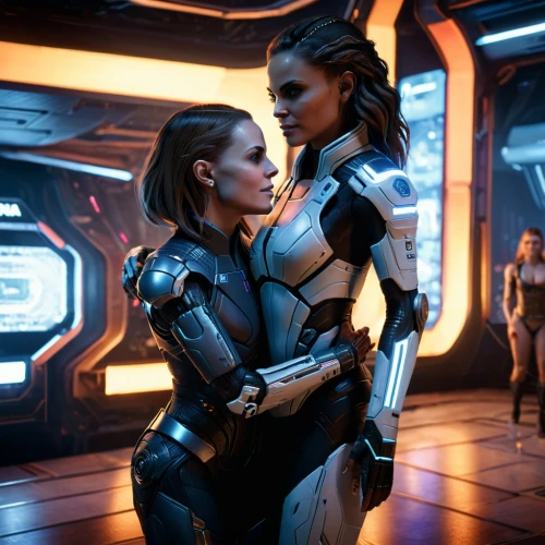 community connection,mother and daughter,symetra,into each other,smooch,pda,embrace,mom and daughter,girlfriends,valerian,supporting one another,companion,the hands embrace,andromeda,passengers,scifi,sisters,predators,connection,neottia nidus-avis,Photography,General,Sci-Fi